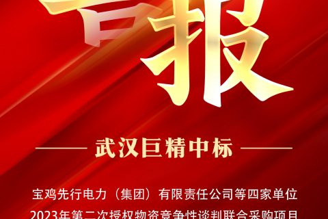 热烈祝贺尊龙凯时人生就是搏中标宝鸡先行电力（集团）有限责任公司等四家单位2023年第二次授权物资竞争性谈判团结采购项目